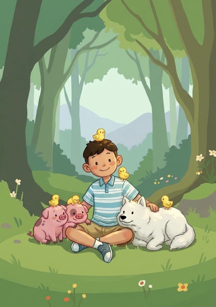 Children illustration style example