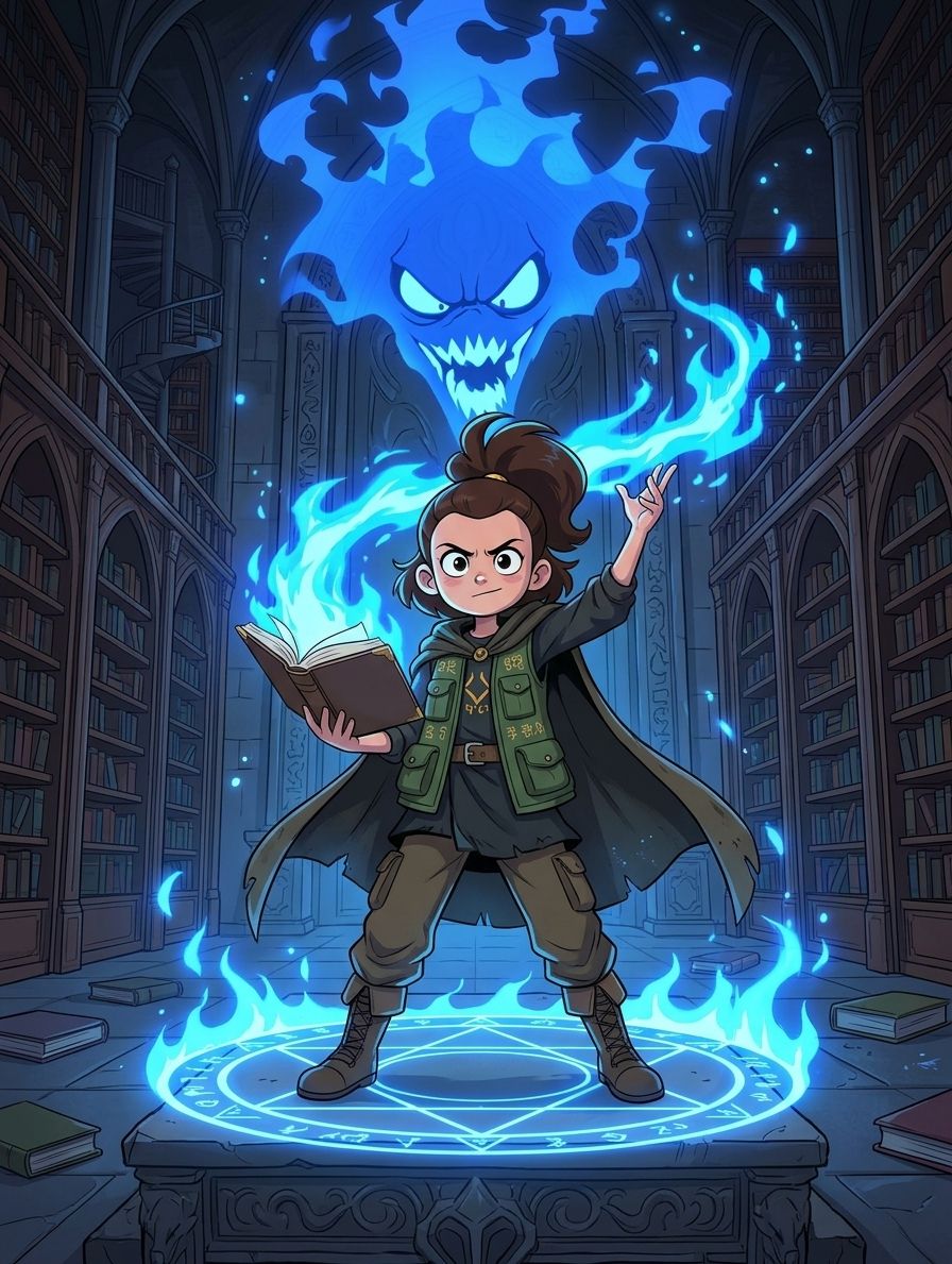 Fiction illustration style example