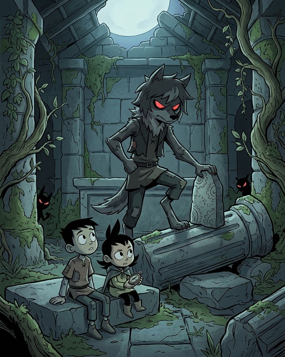 Fiction illustration style example