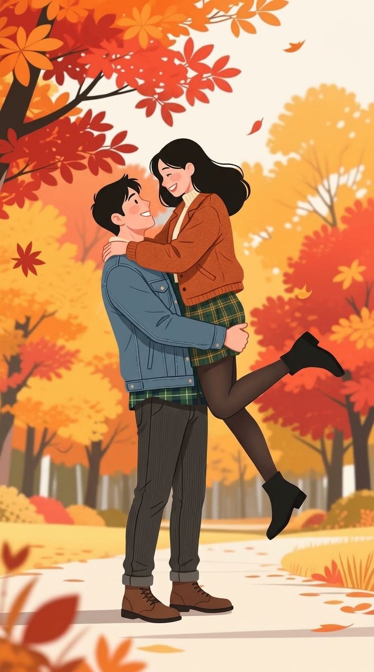 Romance illustration style example